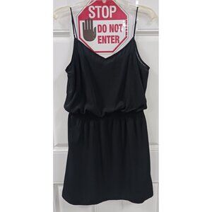 Express Short Dress Black Spaghetti Straps Size Medium
